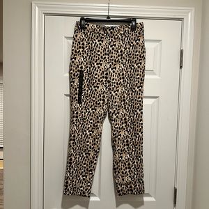 WOMEN’S BANANA REPUBLIC LEOPARD PRINT FITTED DRESS PANT - SIZE 6